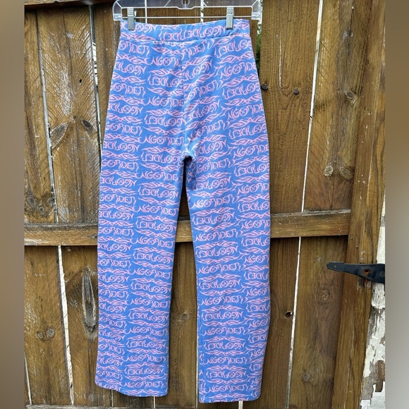 NGOrder 10 Made in Turkey Women Cotton/Spandex Flare Legs Blue and Pink - Picture 3 of 6